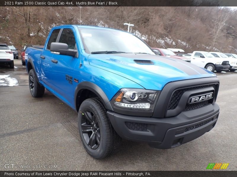 Hydro Blue Pearl / Black 2021 Ram 1500 Classic Quad Cab 4x4