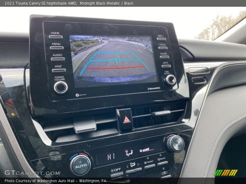 Midnight Black Metallic / Black 2021 Toyota Camry SE Nightshade AWD