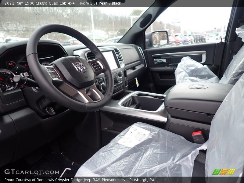 Hydro Blue Pearl / Black 2021 Ram 1500 Classic Quad Cab 4x4