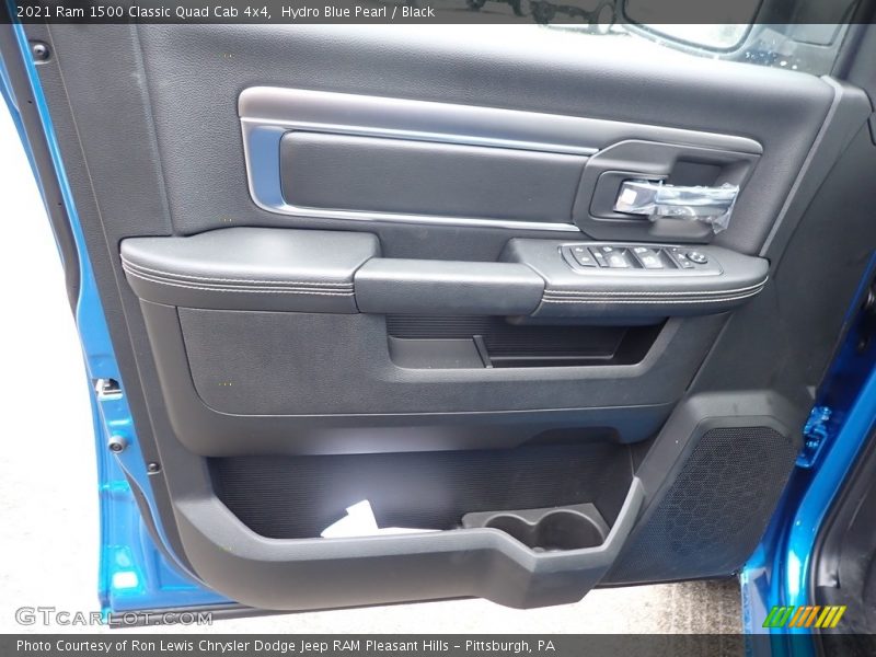 Hydro Blue Pearl / Black 2021 Ram 1500 Classic Quad Cab 4x4