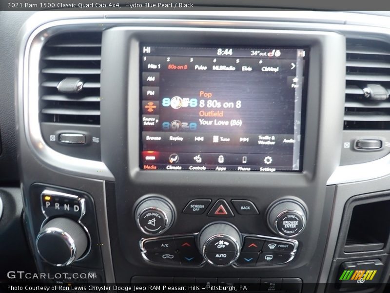 Hydro Blue Pearl / Black 2021 Ram 1500 Classic Quad Cab 4x4