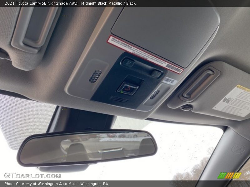 Midnight Black Metallic / Black 2021 Toyota Camry SE Nightshade AWD