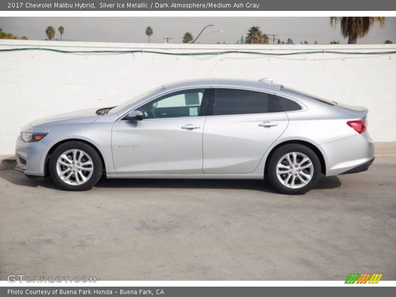 Silver Ice Metallic / Dark Atmosphere/Medium Ash Gray 2017 Chevrolet Malibu Hybrid