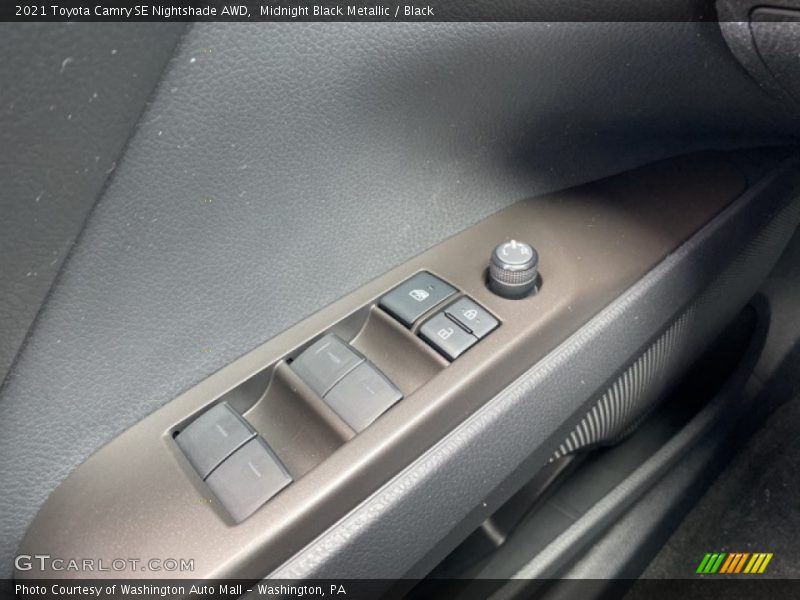 Midnight Black Metallic / Black 2021 Toyota Camry SE Nightshade AWD