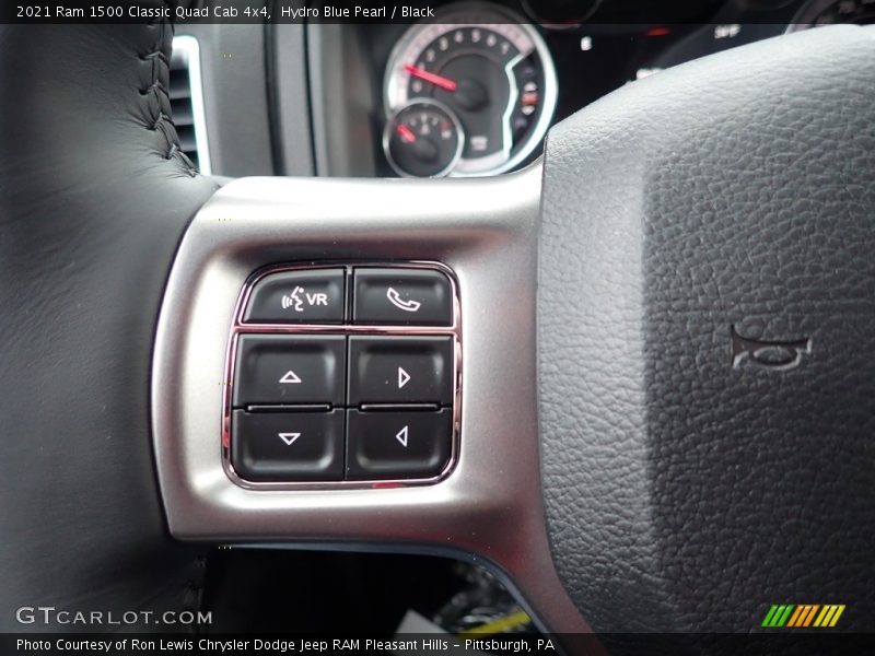 Hydro Blue Pearl / Black 2021 Ram 1500 Classic Quad Cab 4x4