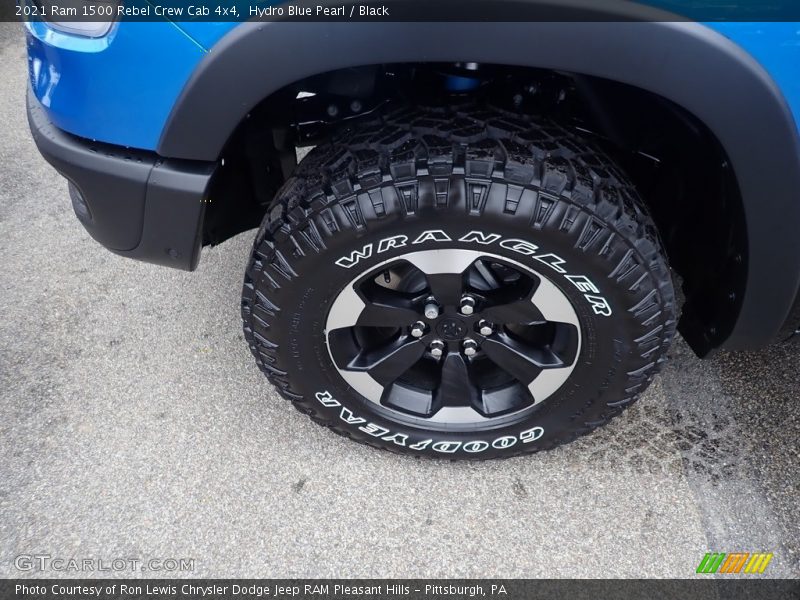 Hydro Blue Pearl / Black 2021 Ram 1500 Rebel Crew Cab 4x4