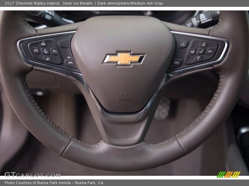 Silver Ice Metallic / Dark Atmosphere/Medium Ash Gray 2017 Chevrolet Malibu Hybrid