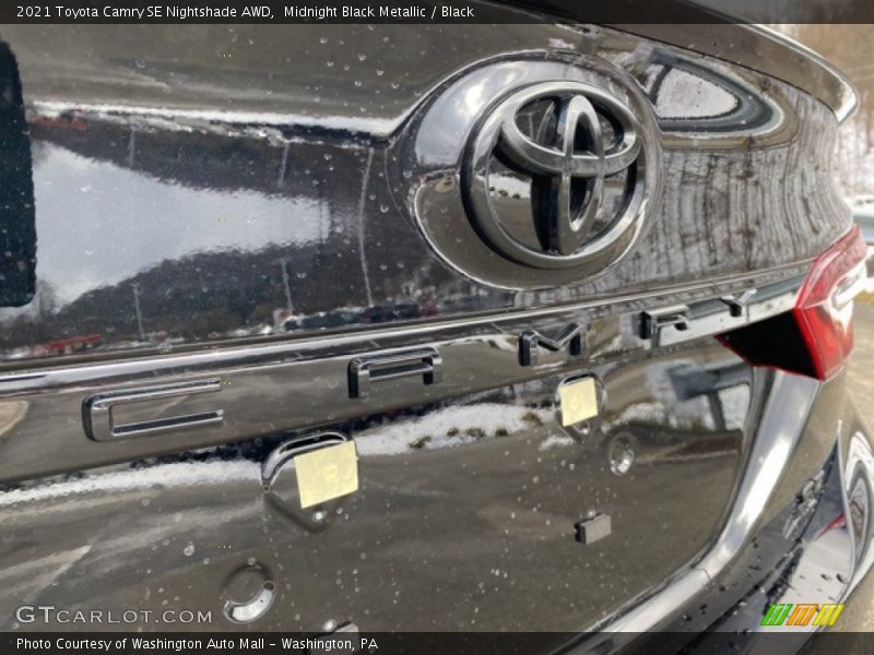 Midnight Black Metallic / Black 2021 Toyota Camry SE Nightshade AWD