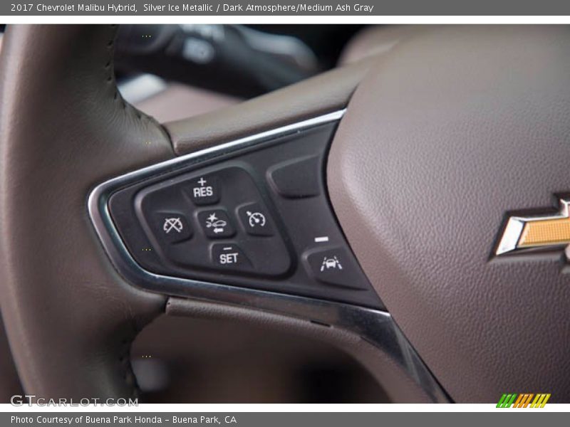 Silver Ice Metallic / Dark Atmosphere/Medium Ash Gray 2017 Chevrolet Malibu Hybrid