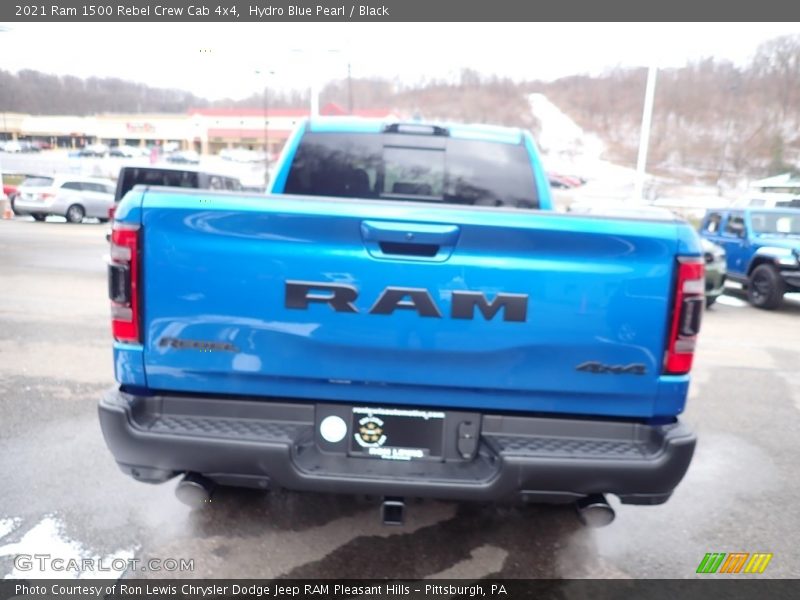 Hydro Blue Pearl / Black 2021 Ram 1500 Rebel Crew Cab 4x4