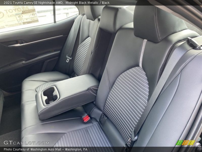 Midnight Black Metallic / Black 2021 Toyota Camry SE Nightshade AWD