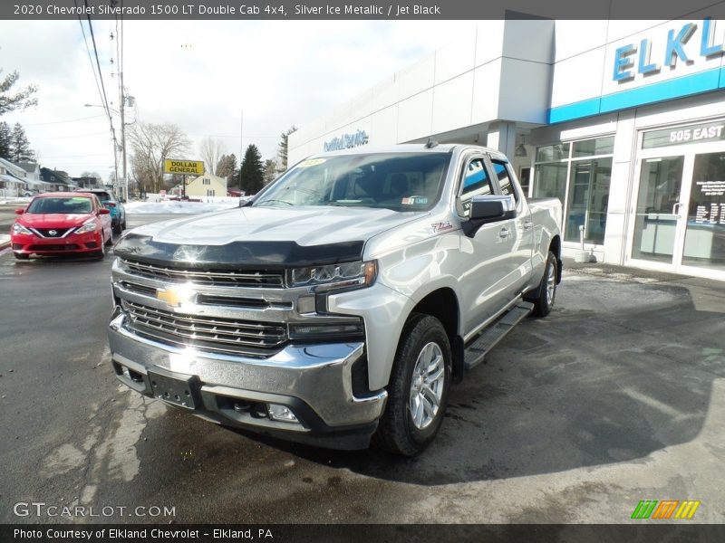 Silver Ice Metallic / Jet Black 2020 Chevrolet Silverado 1500 LT Double Cab 4x4
