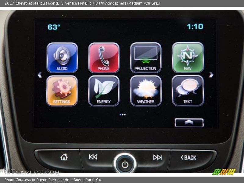 Silver Ice Metallic / Dark Atmosphere/Medium Ash Gray 2017 Chevrolet Malibu Hybrid