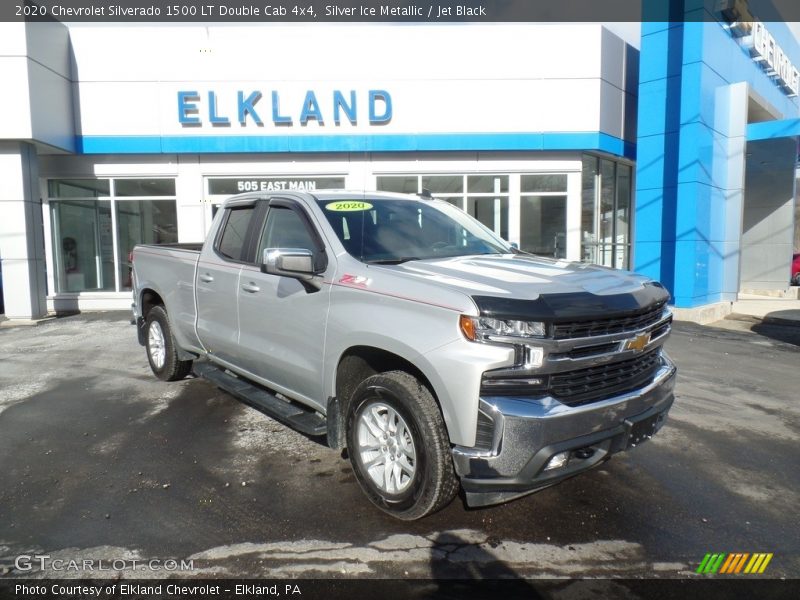 Silver Ice Metallic / Jet Black 2020 Chevrolet Silverado 1500 LT Double Cab 4x4