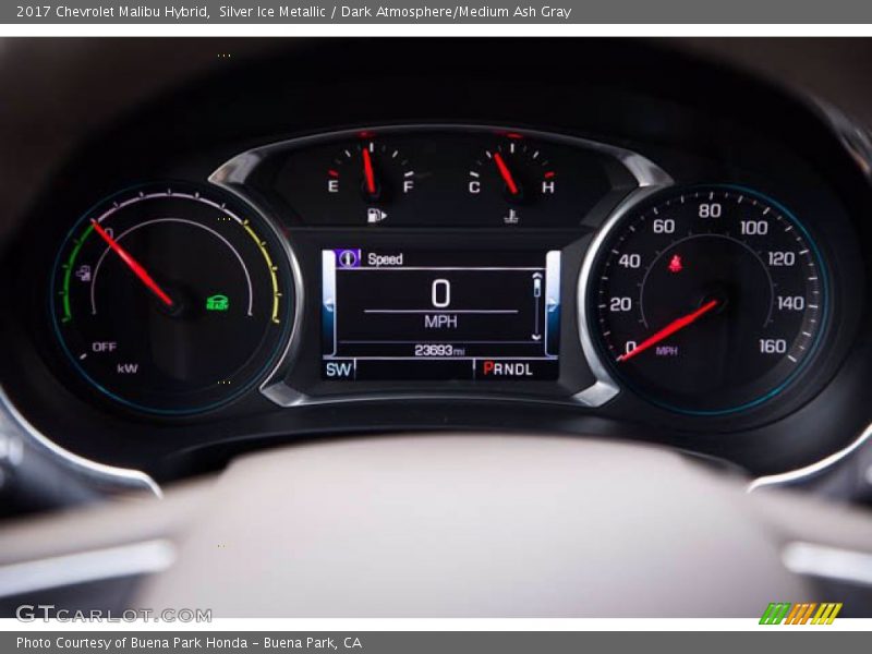 Silver Ice Metallic / Dark Atmosphere/Medium Ash Gray 2017 Chevrolet Malibu Hybrid