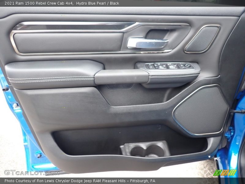 Hydro Blue Pearl / Black 2021 Ram 1500 Rebel Crew Cab 4x4