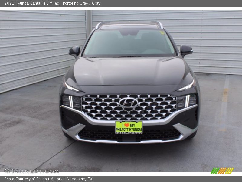 Portofino Gray / Gray 2021 Hyundai Santa Fe Limited