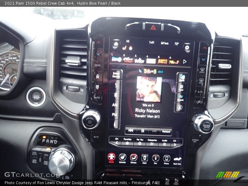 Hydro Blue Pearl / Black 2021 Ram 1500 Rebel Crew Cab 4x4