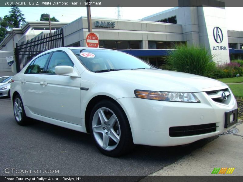 White Diamond Pearl / Parchment 2006 Acura TL 3.2