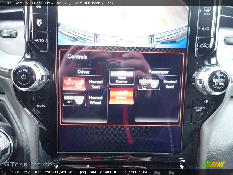 Hydro Blue Pearl / Black 2021 Ram 1500 Rebel Crew Cab 4x4