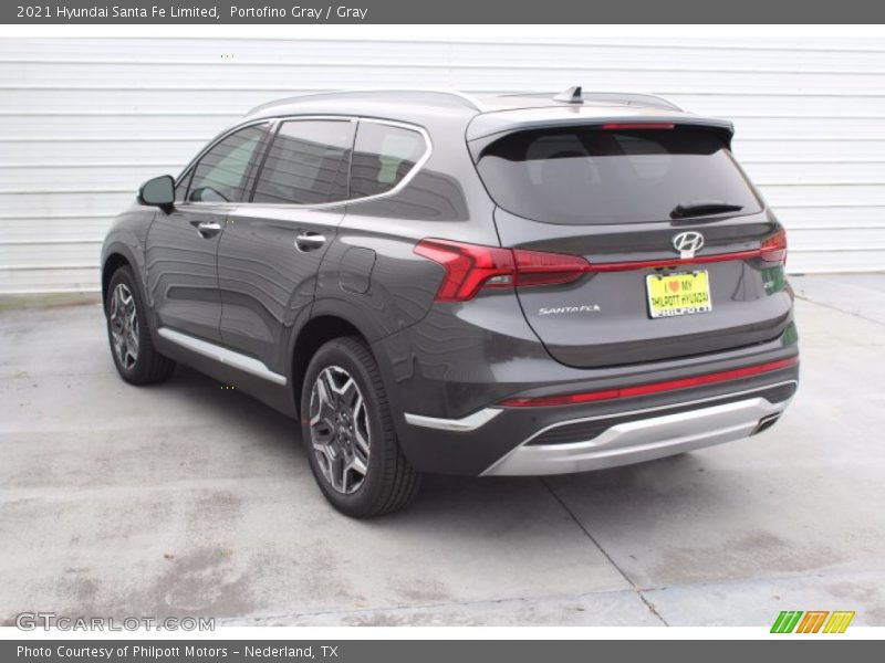 Portofino Gray / Gray 2021 Hyundai Santa Fe Limited