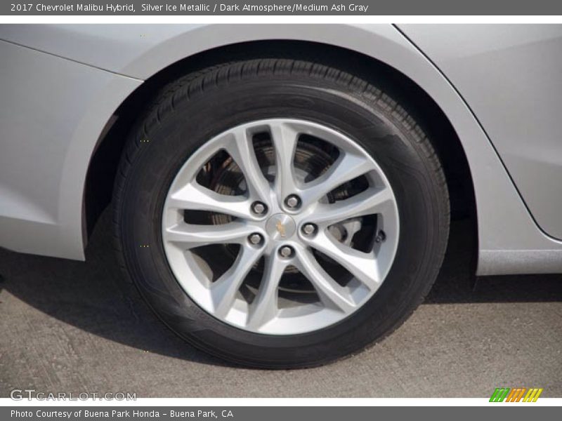 Silver Ice Metallic / Dark Atmosphere/Medium Ash Gray 2017 Chevrolet Malibu Hybrid
