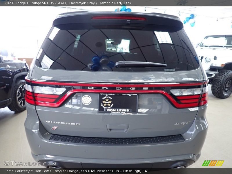 Destroyer Gray / Demonic Red/Black 2021 Dodge Durango SRT 392 AWD