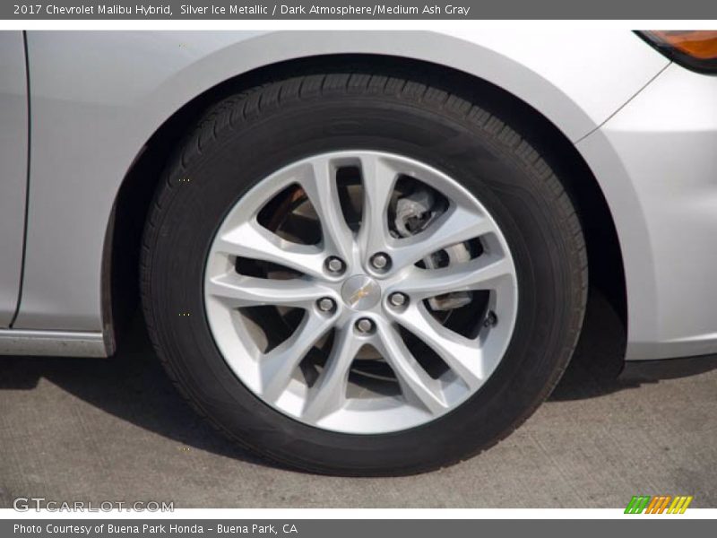 Silver Ice Metallic / Dark Atmosphere/Medium Ash Gray 2017 Chevrolet Malibu Hybrid