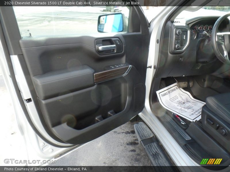 Silver Ice Metallic / Jet Black 2020 Chevrolet Silverado 1500 LT Double Cab 4x4
