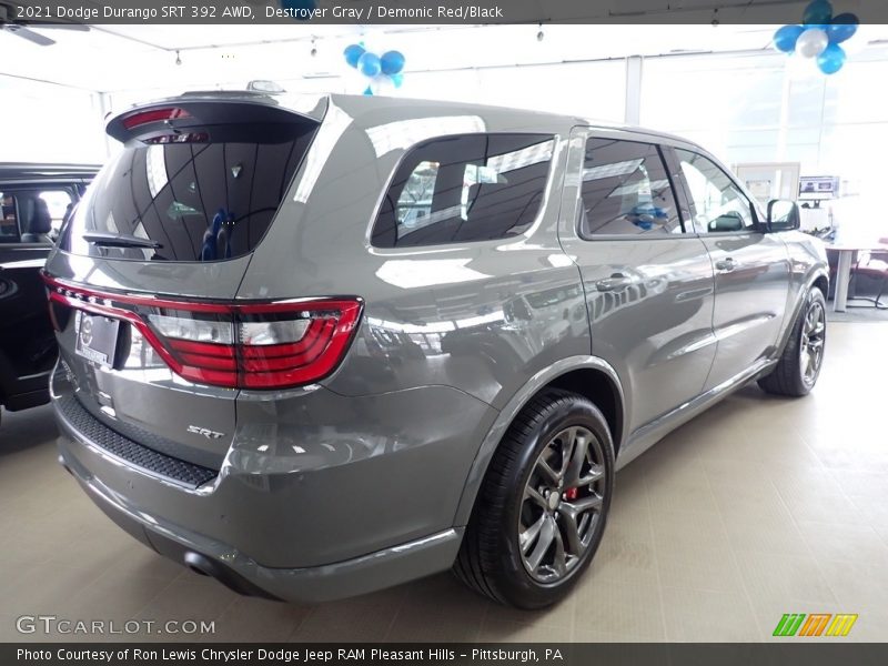 Destroyer Gray / Demonic Red/Black 2021 Dodge Durango SRT 392 AWD