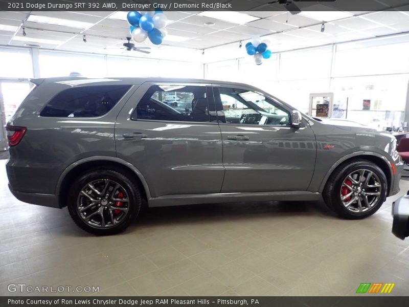 Destroyer Gray / Demonic Red/Black 2021 Dodge Durango SRT 392 AWD