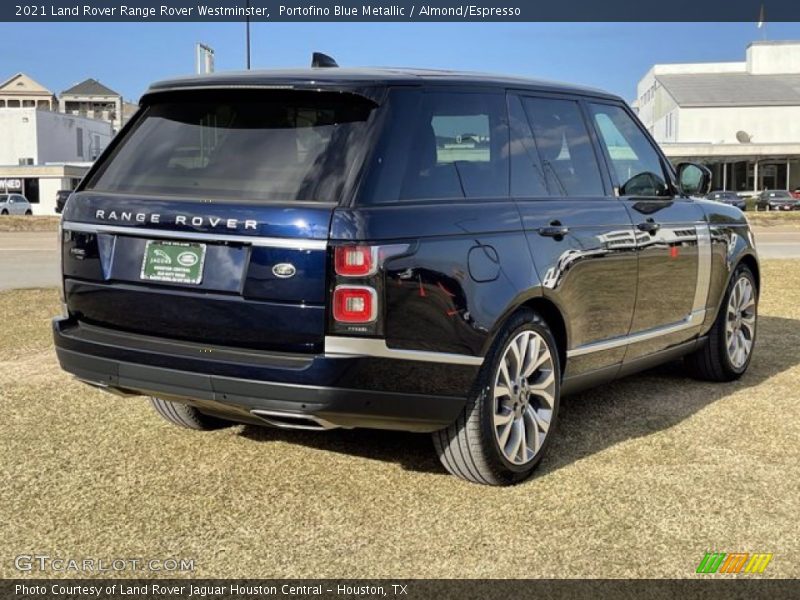 Portofino Blue Metallic / Almond/Espresso 2021 Land Rover Range Rover Westminster