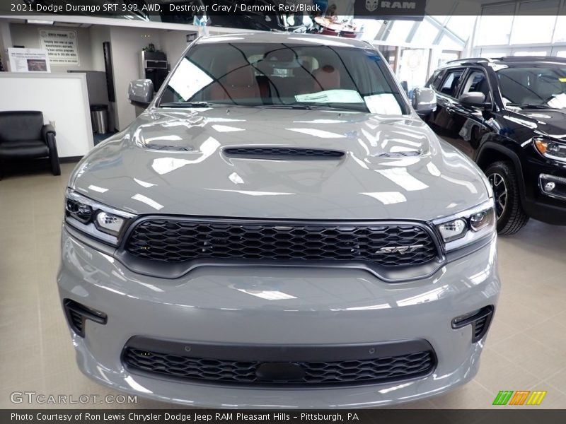 Destroyer Gray / Demonic Red/Black 2021 Dodge Durango SRT 392 AWD
