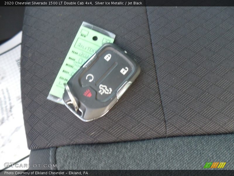 Silver Ice Metallic / Jet Black 2020 Chevrolet Silverado 1500 LT Double Cab 4x4