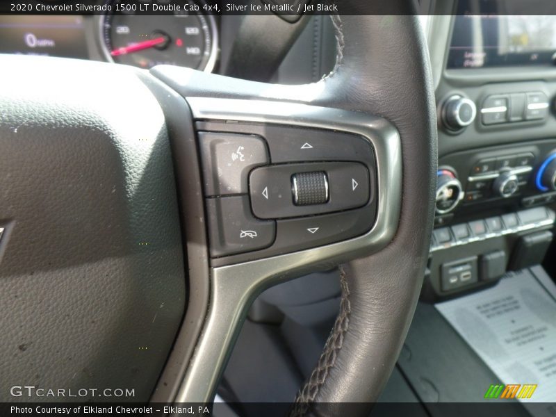 Silver Ice Metallic / Jet Black 2020 Chevrolet Silverado 1500 LT Double Cab 4x4