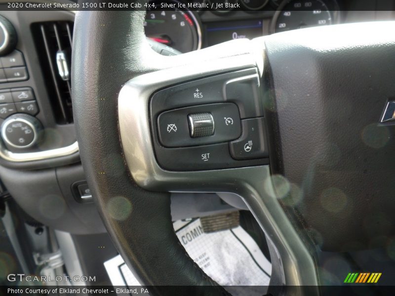 Silver Ice Metallic / Jet Black 2020 Chevrolet Silverado 1500 LT Double Cab 4x4