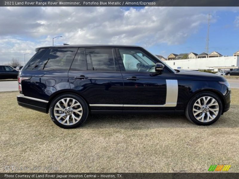 Portofino Blue Metallic / Almond/Espresso 2021 Land Rover Range Rover Westminster