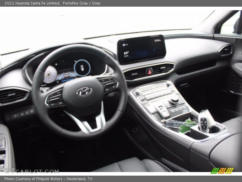 Portofino Gray / Gray 2021 Hyundai Santa Fe Limited