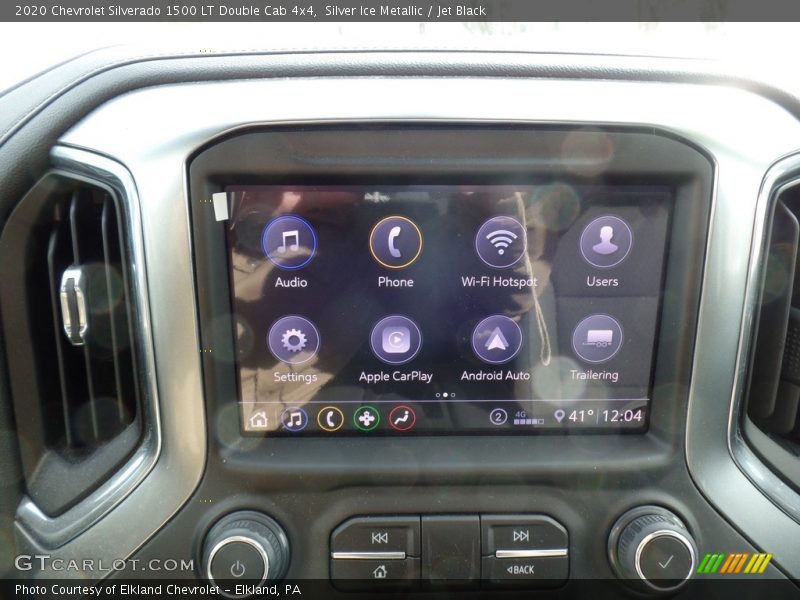 Silver Ice Metallic / Jet Black 2020 Chevrolet Silverado 1500 LT Double Cab 4x4