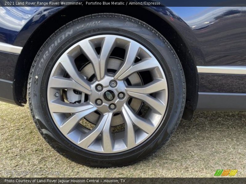 Portofino Blue Metallic / Almond/Espresso 2021 Land Rover Range Rover Westminster