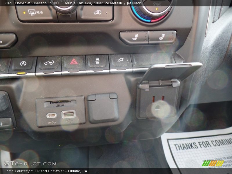 Silver Ice Metallic / Jet Black 2020 Chevrolet Silverado 1500 LT Double Cab 4x4