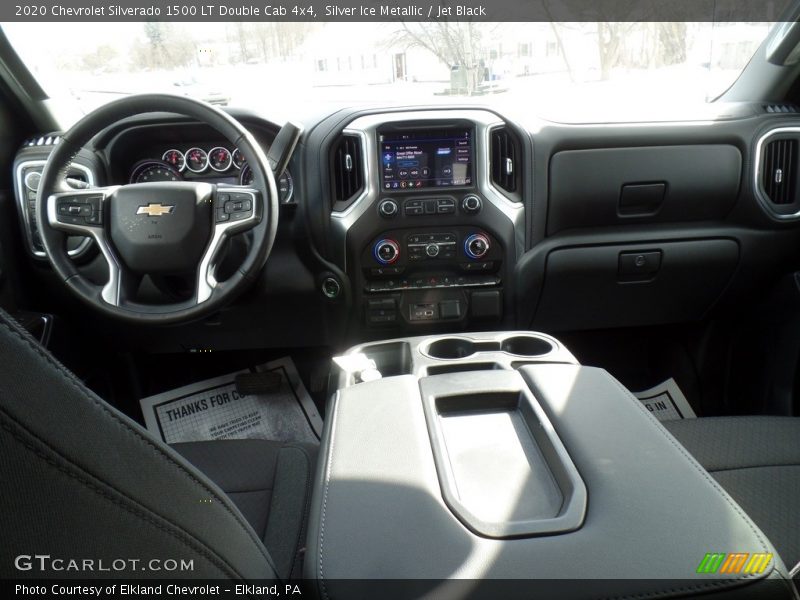 Silver Ice Metallic / Jet Black 2020 Chevrolet Silverado 1500 LT Double Cab 4x4