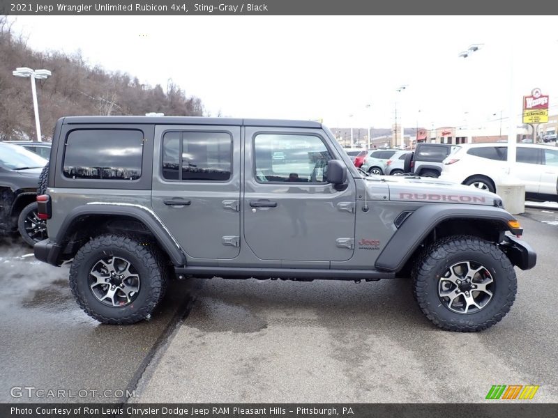 Sting-Gray / Black 2021 Jeep Wrangler Unlimited Rubicon 4x4
