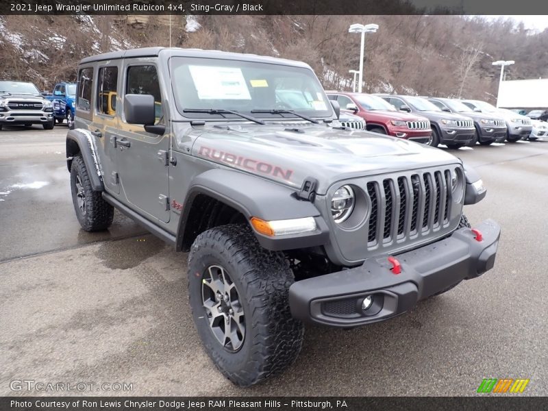 Sting-Gray / Black 2021 Jeep Wrangler Unlimited Rubicon 4x4