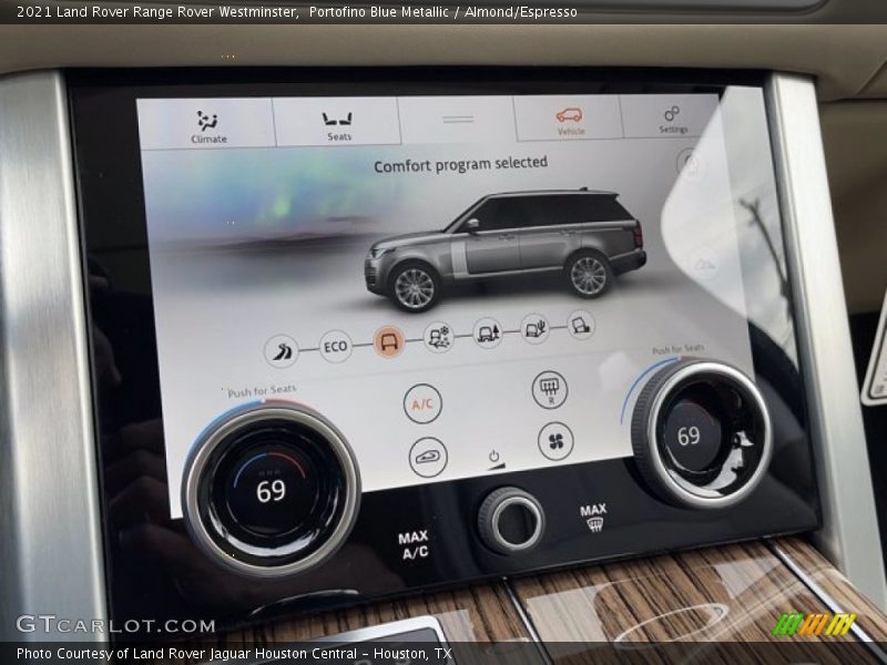 Portofino Blue Metallic / Almond/Espresso 2021 Land Rover Range Rover Westminster