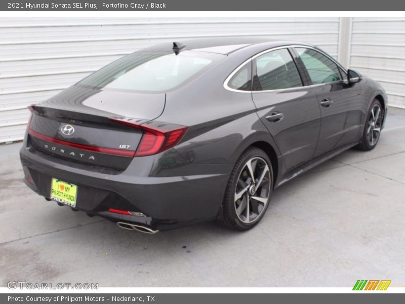 Portofino Gray / Black 2021 Hyundai Sonata SEL Plus