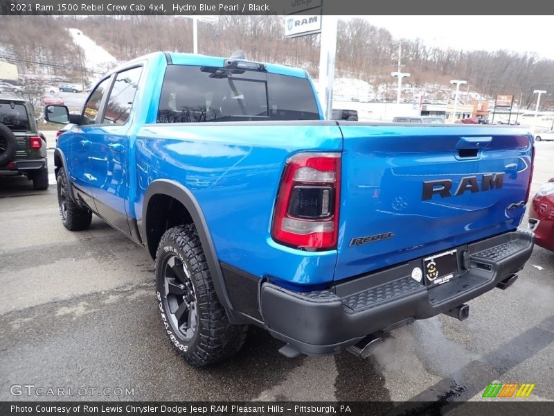 Hydro Blue Pearl / Black 2021 Ram 1500 Rebel Crew Cab 4x4