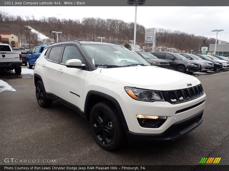 White / Black 2021 Jeep Compass Latitude 4x4