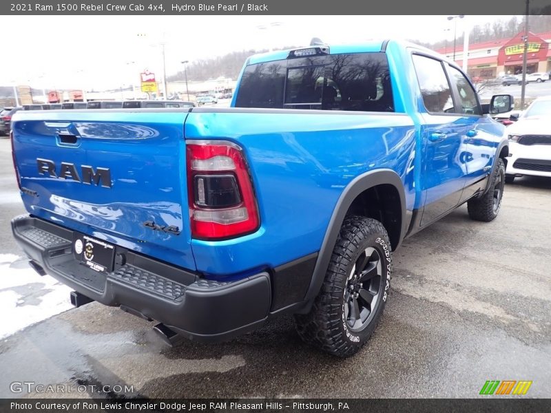 Hydro Blue Pearl / Black 2021 Ram 1500 Rebel Crew Cab 4x4