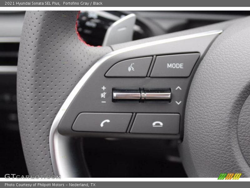 Portofino Gray / Black 2021 Hyundai Sonata SEL Plus